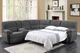 Emerald Home Aurora 3-Piece Lunar Gray Full Sleeper Sectional Set-3