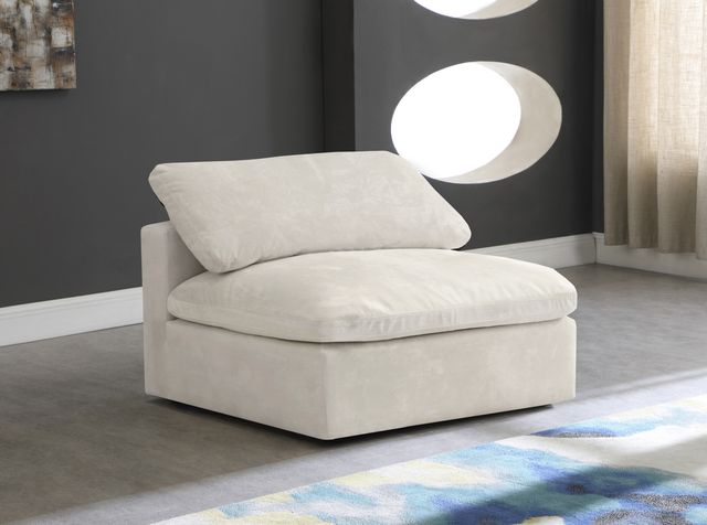 Meridian Furniture Cozy Cream Velvet Chair-3