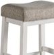 Intercon Drake French Oak/Rustic Gray 19" Backless Stool-1