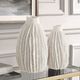 Uttermost® Ivory Ridge 2-Piece Ivory Vase Set-1