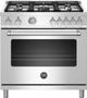 Bertazzoni Master Series 36" Stainless Steel Free Standing Gas Range-0