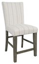 Jofran Inc. Telluride 7-Piece Beige/Driftwood Counter Table Dining Set-2