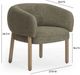 TOV Furniture Foxy Olive Green Accent Chair-2