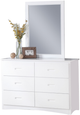 Mazin Furniture Galen White Mirror-3