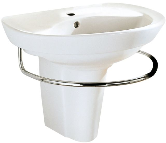 American Standard Ravenna White Center Hole Only Wall-Hung Sink and Semi-Pedestal Leg Combination-0