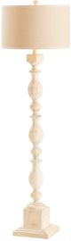 Crestview Collection Wood Post White Floor Lamp-1