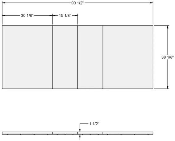 Amisco Customizable Zoom White Oak Dining Table with Extension-3