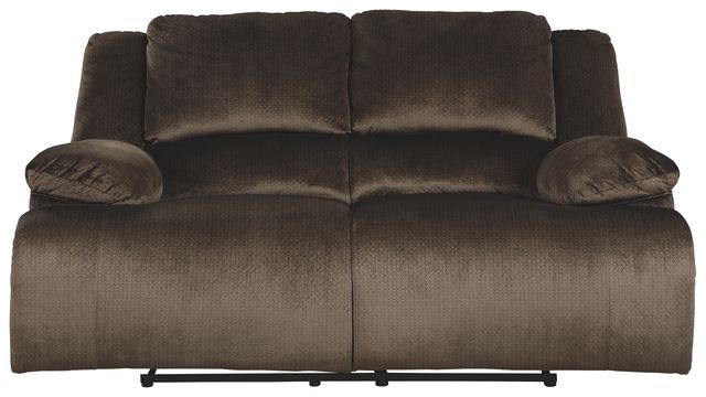 Signature Design by Ashley® Clonmel Chocolate Reclining Power Loveseat-1
