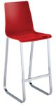 Furniture of America® Xena 2-Piece Chrome/Red Bar Chair Set-0