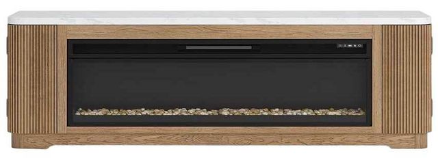 Signature Design by Ashley® Camdill Light Brown TV Stand with Electric Fireplace-1
