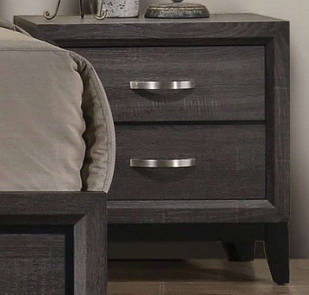 Furniture of America® Errico Gray Nightstand-0