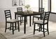 Elements International Tulane 5-Piece Beige/Black Dining Table Set-1