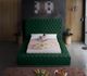 Meridian Furniture Bliss Green Velvet Full Bed-4