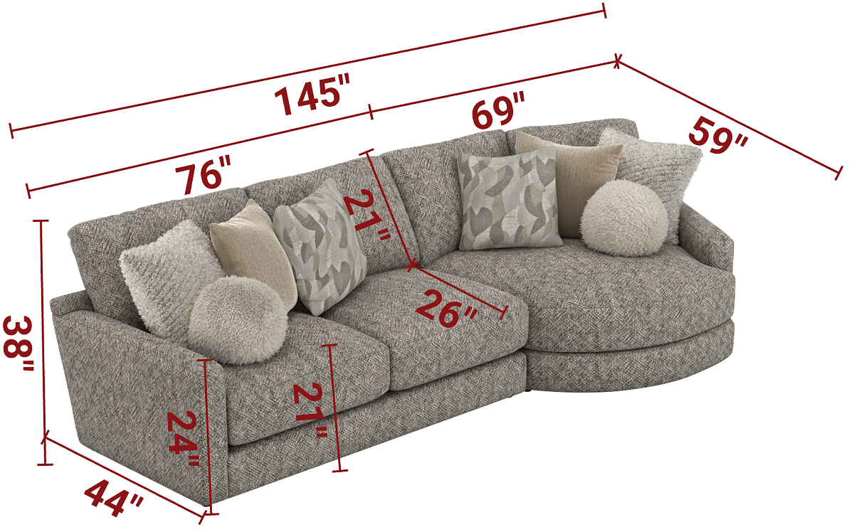 Jackson Furniture Turner 2-Piece Sectional | Van's Home Center