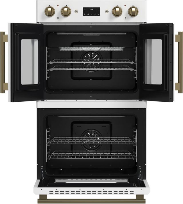 FORNO® Asti Alta Qualitia 30" White  Double Electric Wall Oven-2