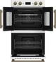FORNO® Asti Alta Qualitia 30" White Double Electric Wall Oven-2