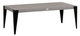 Ratana Genval Black Aluminum Coffee Table with Aluminum Top-0