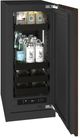 U-Line® Seamless Collection 15" 2.8 Cu. Ft. Panel Ready Beverage Center with Solid Door-4
