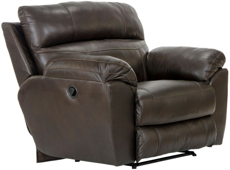 Catnapper® Costa Chocolate Leather Lay Flat Recliner
