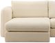 Dovetail Furniture Torrey 2-Piece Cream 131" Chaise Sectional Set-1