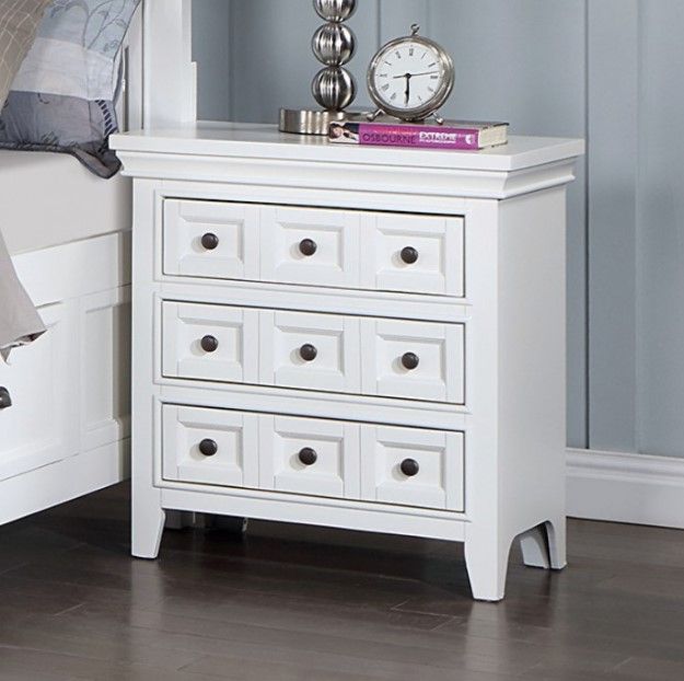 Furniture of America® Castile White Nightstand-3