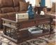 Signature Design by Ashley® Alymere Rustic Brown Lift Top Cocktail Table-3