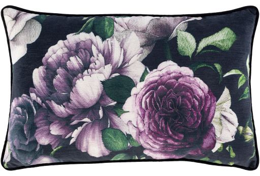Surya Horticulture Dark Purple 14"x22" Toss Pillow with Down Insert-0