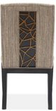 Magnussen Home® Ryker Nocturn Black/Stellar Quicksand Upholstered Host Side Chair-3