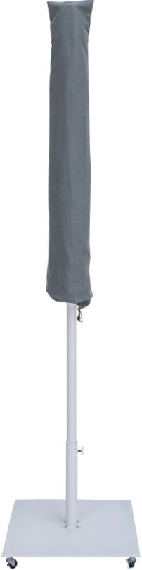 Meridian Furniture Fiji Matte White/Navy Aluminum Outdoor Patio Umbrella and Base-2