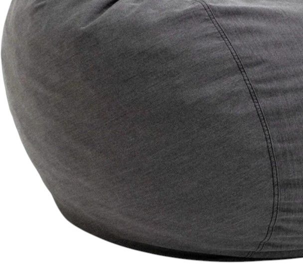 CordaRoy's® Dark Gray Fabric Full Outdoor Bean Bag Chair-1