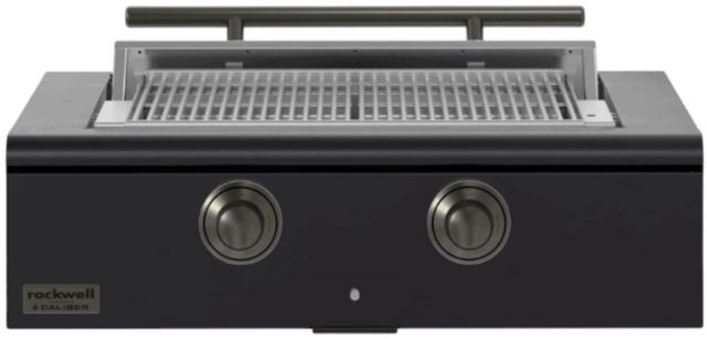Caliber™ Rockwell 2-Burner Matte Black Built-In Natural Gas Grill with Pewter Hardware-0