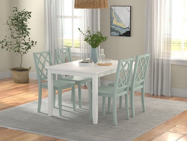 Emerald Home Whitmore White Rectangular Dining Table-3