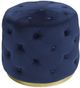 Kwality Imports 18253-BT-OTT Navy Ottoman-0