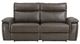 Homelegance® Maroni Dark Brown Double Power Reclining Loveseat with Power Headrests-1