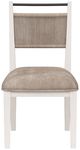 Bernards Trilogy Camel/Vanilla Rope Back Side Chair-2