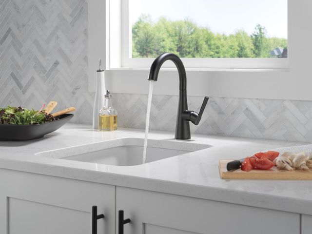 Delta Other Matte Black Single Handle Bar/Preparation Faucet-1