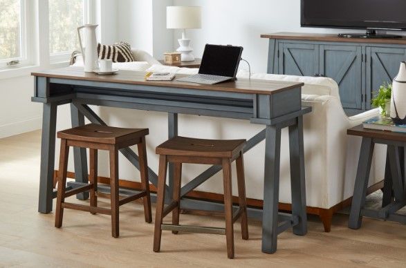 aspenhome® Pinebrook Brown Stool-2
