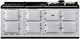 AGA™ Classic R7 210 83" Pearl Ashes Pro Style Dual Fuel Range-0