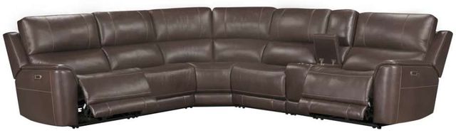 Parker House® Easton 6-Piece Steamboat Brown Power Reclining L-Shape Sectional-3