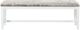 Bernards Renascence Brown/Pearl White Bedside Bench-1