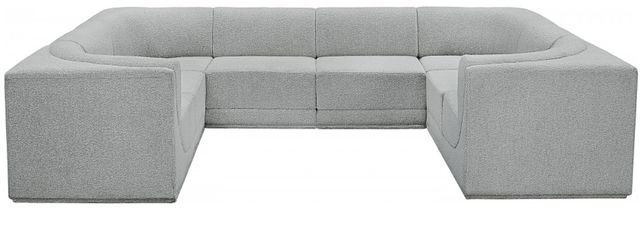 Meridian Furniture Ollie 8-Piece Gray Sectional-1