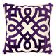 Furniture of America® Jorj Beige/Purple Accent Pillow-0