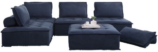 Homelegance® Ulrich 5-Piece Blue Modular Sectional-0