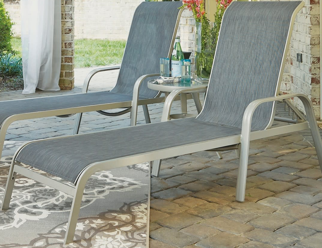 homestyles® Captiva 3-Piece Gray Chaise Lounge Set-1