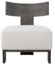 Uttermost® Finlay Dark Walnut/Gray Accent Chair-3