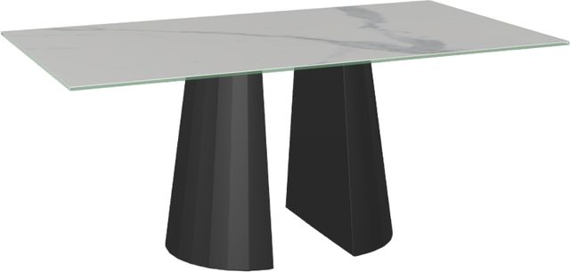 Amisco Customizable Gemma Statuario Italian Porcelain 72" Dining Table-0