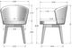 Amisco Customizable Beatrice Dining Arm Chair with Upholstered Seat and Backrest with Solid Wood Base-1