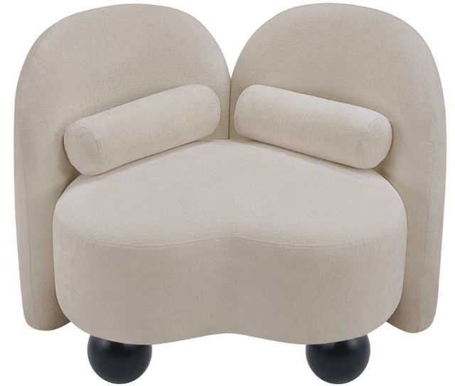 Meridian Furniture Daphne Beige Chenille Fabric Accent Chair-2