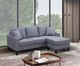 Mazin Furniture Douglas 2-Piece Gray Reversible Chaise Sofa Sectional-2