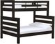 Crate Designs™ Furniture TimberFrame Espresso Twin XL/Full XL Bunk Bed-0